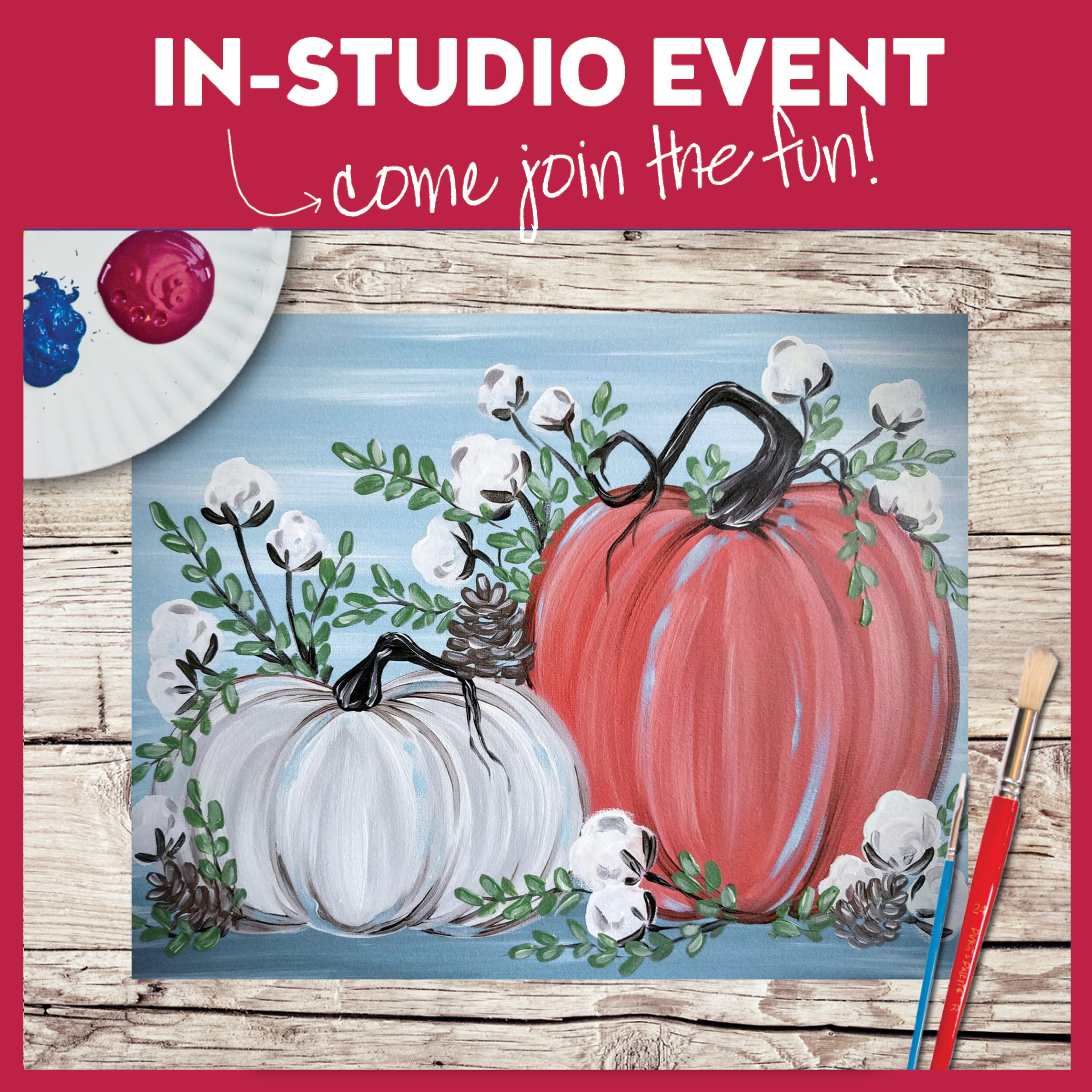 IN-STUDIO EVENT - RUSTIC PUMPKINS AND COTTON